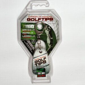 Proflix Pocket Golf Tips Key Chain BNIP by David J. Wodar How Tos Strategies Tip